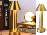 Verk 12308 LED Stolní lampa dotyková, 3 W, 1500mAh, stříbrná