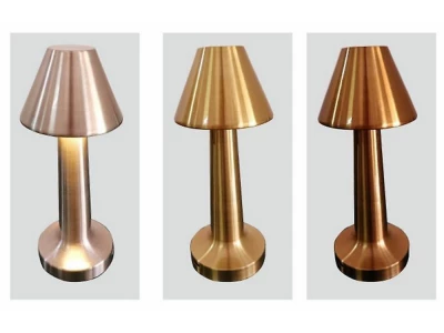 Verk 12308 LED Stolní lampa dotyková, 3 W, 1500mAh, stříbrná