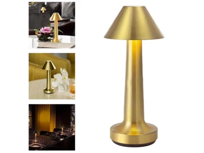 Verk 12308 LED Stolní lampa dotyková, 3 W, 1500mAh, stříbrná