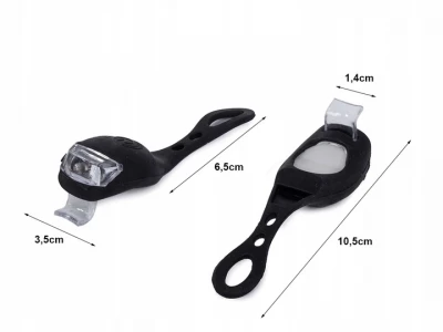 Verk 14280 Silikónové svetlo na bicykel 2 ks modrá