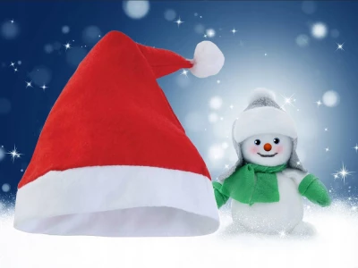 Verk 26090 Vánoční čepice Santa s bambulkou červená