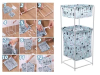 Verk 24243 Koš na prádlo 40 L, modrá