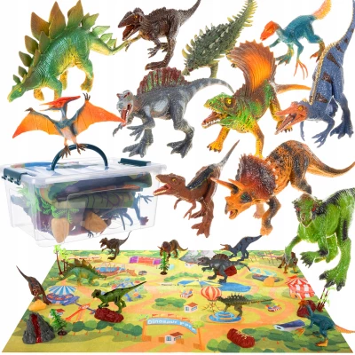 Kruzzel 22397 Dinosauři s příslušenstvím 24 dílů