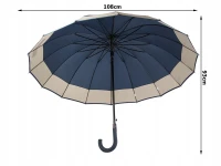 Verk 25016 Deštník holový 16 drátů, 108 cm, modrá