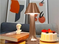 Verk 12308 LED Stolní lampa dotyková, 3 W, 1500mAh, měděná