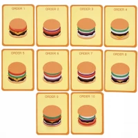 Kruzzel 22673 Dětský dřevěný hamburger