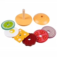 Kruzzel 22673 Dětský dřevěný hamburger