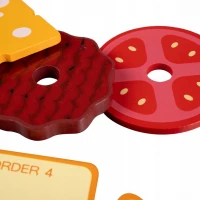 Kruzzel 22673 Dětský dřevěný hamburger