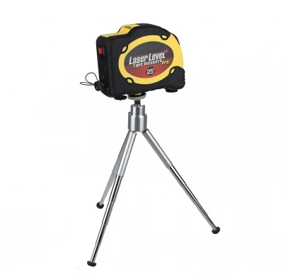 Foxter 0948 Laserová křížová vodováha LevelPro se zabudovaným metrem 750 cm + stativ