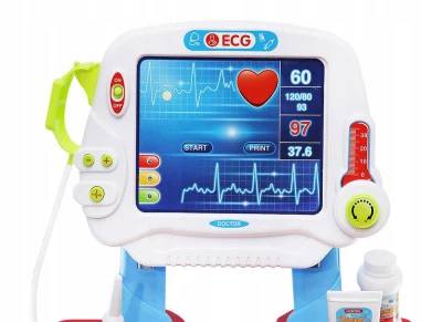 Kruzzel 22401 Lekársky vozík s vyšetrením EKG