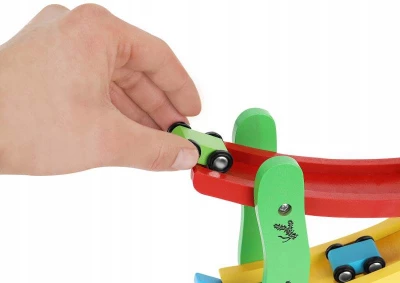 Kruzzel 22457 Farebná závodná dráha 4 autíčka