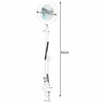 Izoxis 22692 Multifunkční kosmetická lampa s lupou 32 LED, USB, bílá