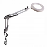 Izoxis 22692 Multifunkční kosmetická lampa s lupou 32 LED, USB, bílá