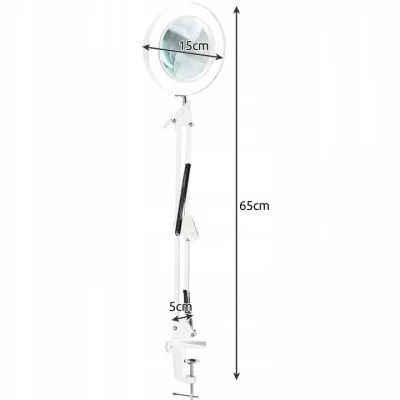 Izoxis 22692 Multifunkční kosmetická lampa s lupou 32 LED, USB, bílá
