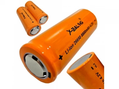 X-Balog Nabíjecí Li-ion Baterie 26650, 8800 mAh, 4,2V, 2 ks