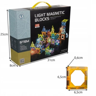 Kruzzel 22684 Guličková magnetická dráha 75 dielov