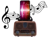 Verk 27065 Prenosné Bluetooth Retro rádio