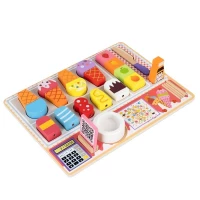 Kruzzel 22494 Dřevěný obchod zmrzlina, 3D Puzzle