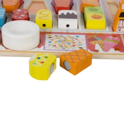 Kruzzel 22494 Dřevěný obchod zmrzlina, 3D Puzzle