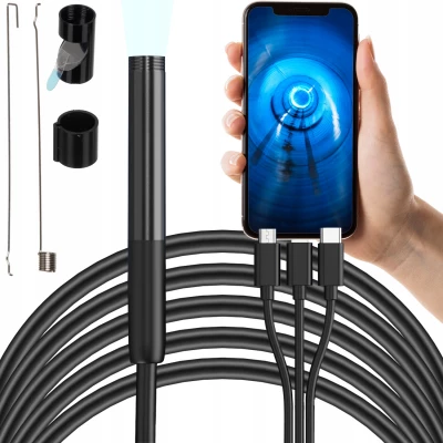 Bigstren 23020 Endoskopická inspekční kamera IP 67, 6 LED, 2 m