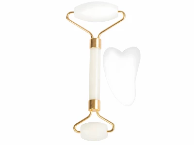 Verk 24367 Masážní váleček na obličej Jade Roller bílý