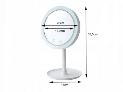 Verk 15786 Kosmetické zrcátko LED Beauty Breeze růžové