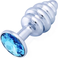 Sensual Anální kolík kovový s krystalem 7,7 stříbrná