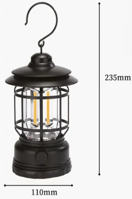 Pronett XJ4857 Kempingová LED lampa USB černá