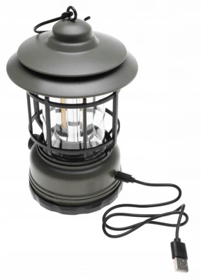 Pronett XJ4857 Kempingová LED lampa USB černá
