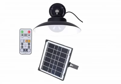 Pronett XJ5017 Solární závěsná LED lampa na zahradu s dálkovým ovládání černá