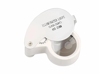 Verk 09002 Skládací mineralogická lupa LED - zvětšení 40x