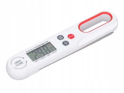 Verk 07176 Kuchyňský teploměr LCD, 300°C, bílý