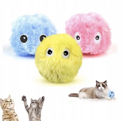 Nuxie 2408 Plyšová hračka pro kočky se zvuky, žlutá