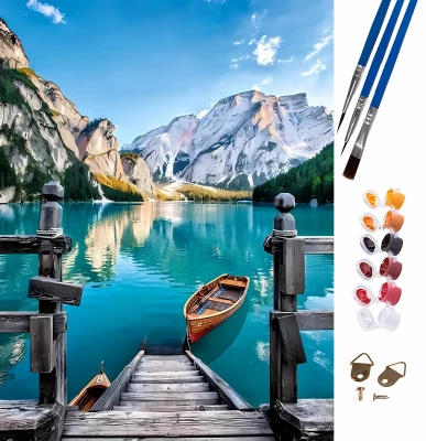 Foxter 2608 Malování podle čísel - Horská krajina 47 × 58 cm