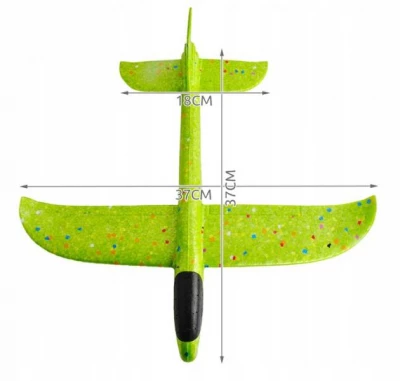 Verk 18219 Penové Hádzacie Lietadlo 37 cm žlté
