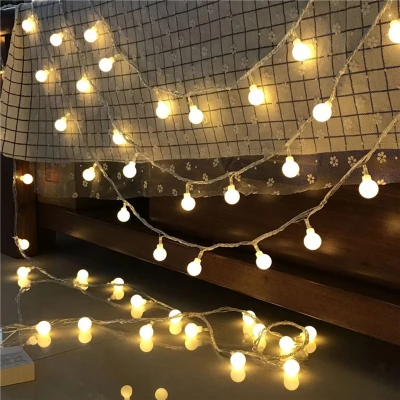 APT ZD69D Solární dekorační řetěz girlanda 100 LED, IP44, 10m