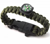Foxter XT1141 Náramok na prežitie s kompasom čierny