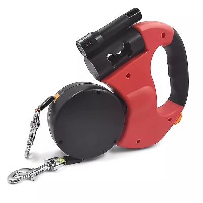 Nuxie XT1931 Samonavíjecí dvojité vodítko 2x3m, 25 Kg červené