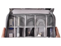 Trizand 23172 Taška organizér na kabely a malou elektroniku šedá