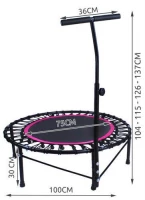Malatec 3326 Fitness trampolína s držadlom 100 cm
