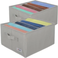 Ruhhy 22485 Organizér na oblečenie 2 x 15 l, sivá
