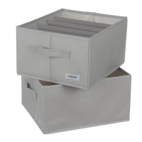 Ruhhy 22485 Organizér na oblečenie 2 x 15 l, sivá