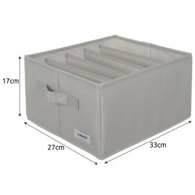 Ruhhy 22485 Organizér na oblečenie 2 x 15 l, sivá