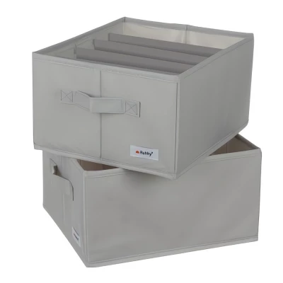 Ruhhy 22485 Organizér na oblečenie 2 x 15 l, sivá