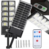 Verk 12325 Pouličné osvetlenie solárne 420 LED COB, IP67, čierne