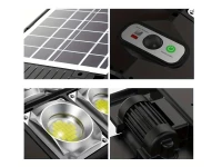 Verk 12325 Pouličné osvetlenie solárne 420 LED COB, IP67, čierne