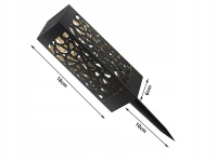 Verk 27103 Záhradné solárne lampy so snímačom súmraku 4 ks