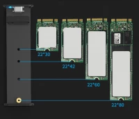 Verk 06312 Externý adaptér M.2 SSD na USB 3.0 čierny