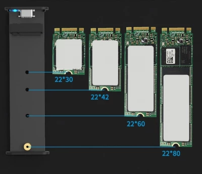 Verk 06312 Externý adaptér M.2 SSD na USB 3.0 čierny