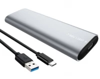 Verk 06312 Externí adaptér M.2 SSD na USB 3.0 stříbrný